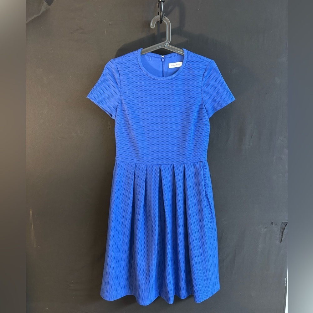 Calvin Klein Dress Royal Blue Size 4 Knee-length